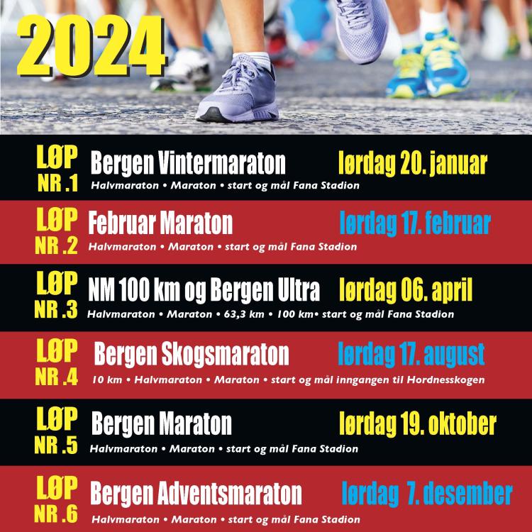 Løpsoversikt 2024
